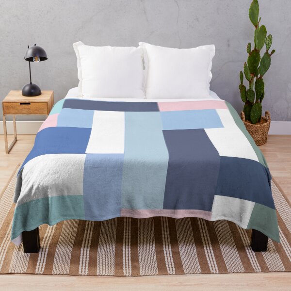 Item preview, cool blue cubism design designed and sold by popping daisy.