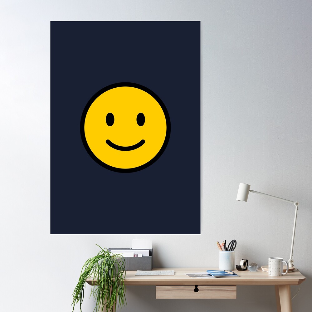 Cartoon Yellow Smiley Face Emoji Emoticon Surrendering in Fear Posters, Art  Prints by - Interior Wall Decor #1413892