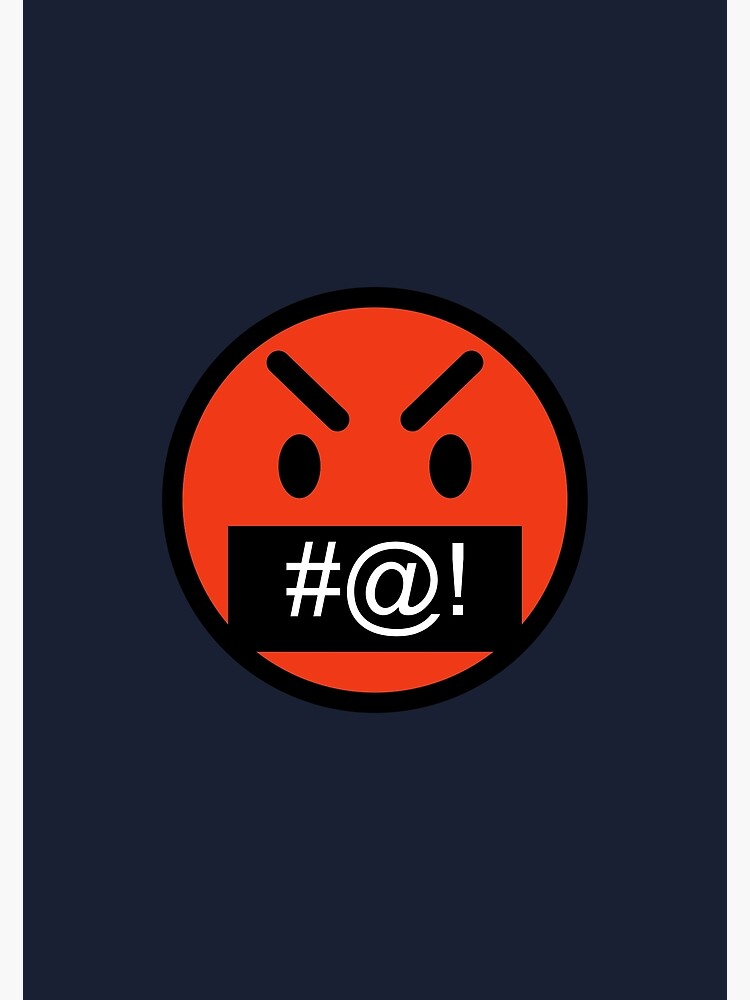 "Swearing Emoji" Art Print by Feelklin | Redbubble