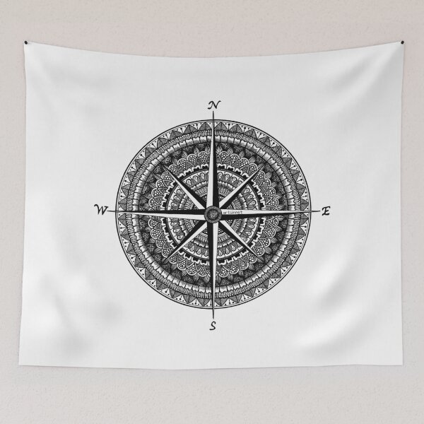 Item preview, Intricate Compass Mandala  designed and sold by ArtsinneT.