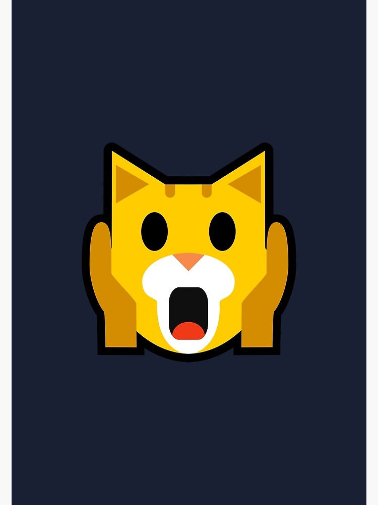 Angry Cat Emoji Art Board Print for Sale by Luke Thornton