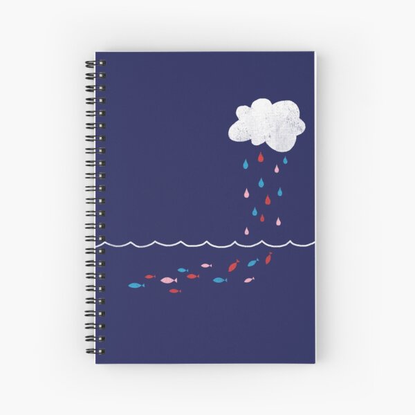 Droplets Spiral Notebook