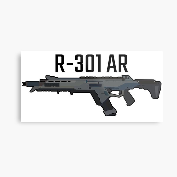 Apex Legends R 301 Assault Rifle Black Metal Print By Lutziecreations Redbubble Apex Legends R 301 Assault Rifle Black Metal Print By Lutziecreations Redbubble