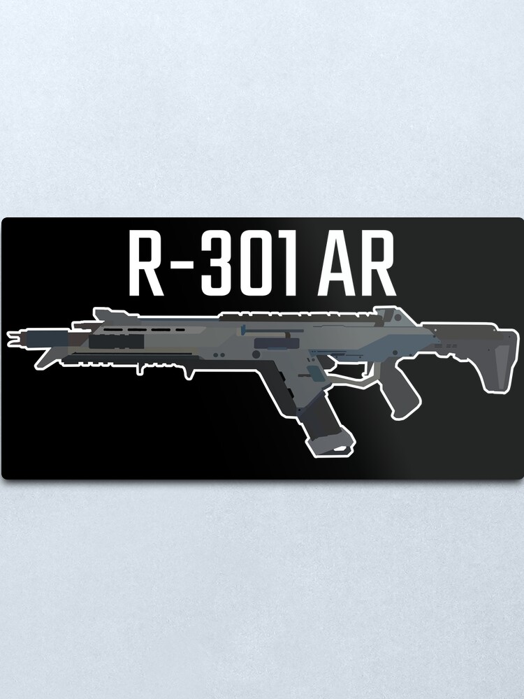 Apex Legends R 301 Assault Rifle Black Metal Print By Lutziecreations Redbubble