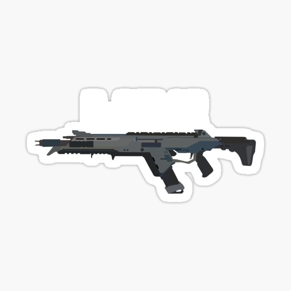 Apex Legends R 301 Assault Rifle Black Sticker By Lutziecreations Redbubble