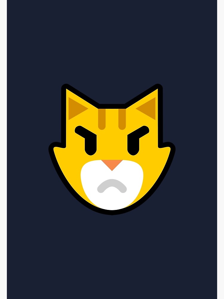 Angry Cat Emoji Poster for Sale by Luke Thornton