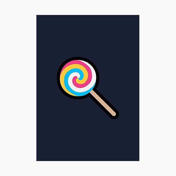 Lollipop Emoji Photographic Print By Feelklin Redbubble