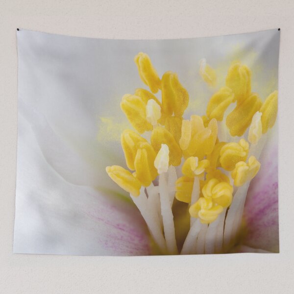 Item preview, Philadelphus flower extreme close up with pollen designed and sold by simonbratt.