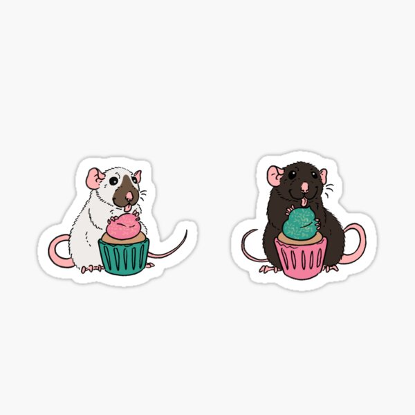 Rats and Cupcakes Sticker