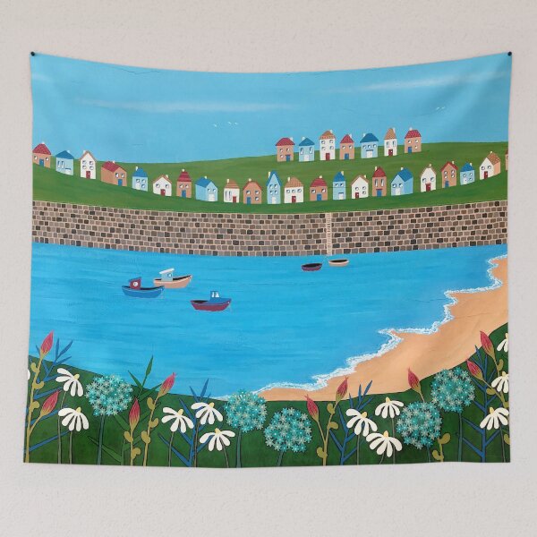 Item preview, Tiny Town By The Sea designed and sold by Lisafrancesjudd.