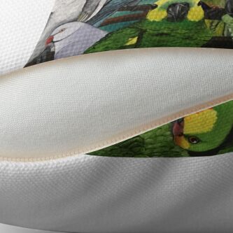 Alternate view of Julia's Birds Throw Pillow