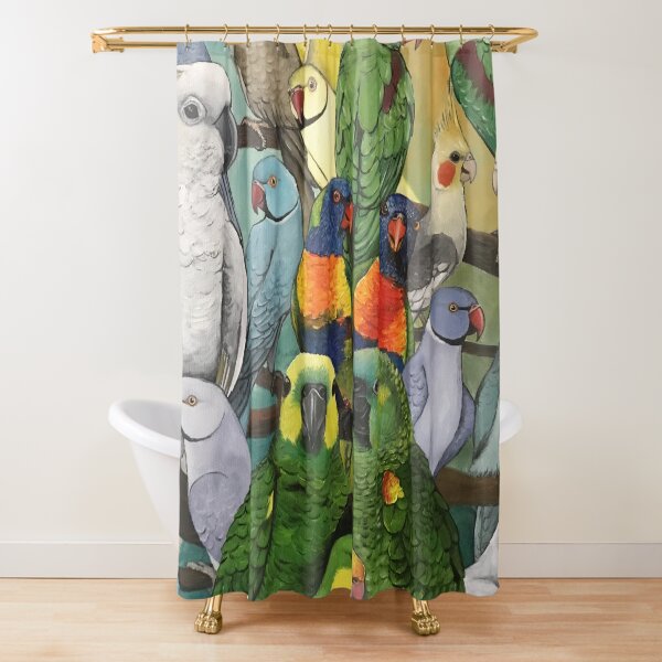 Julia's Birds Shower Curtain