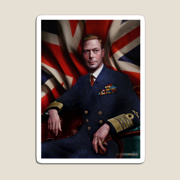 Item preview, King George VI of England, colorized by Alex Lim from a photo taken by Yousuf Karsh, 1943 designed and sold by lexmil.