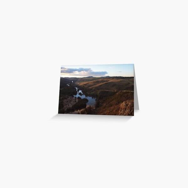 Nearly Dusk At The Murrumbidgee River. Greeting Card
