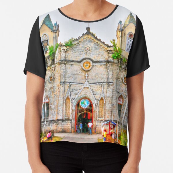 House of Worship, San Isidro Labrador church, San Fernando, Cebu Chiffon Top