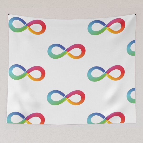 Item preview, Rainbow Infinity Love Autism Neurodiversity Awareness Symbol design designed and sold by doodabobs.