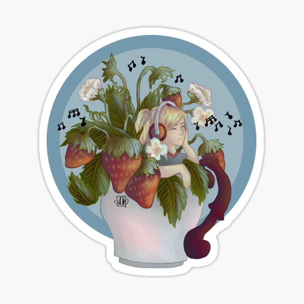 Living is easy with eyes closed. Sticker
