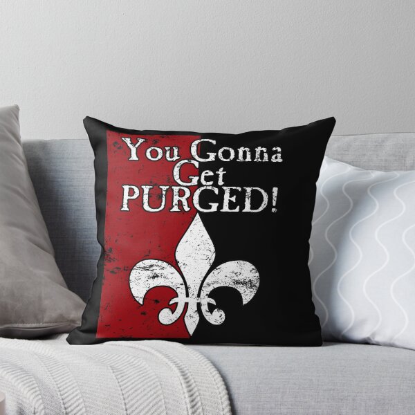 Item preview, You Gonna Get Purged Fleur De Lis Aged designed and sold by SideQuest - Scribbled Chaos!.