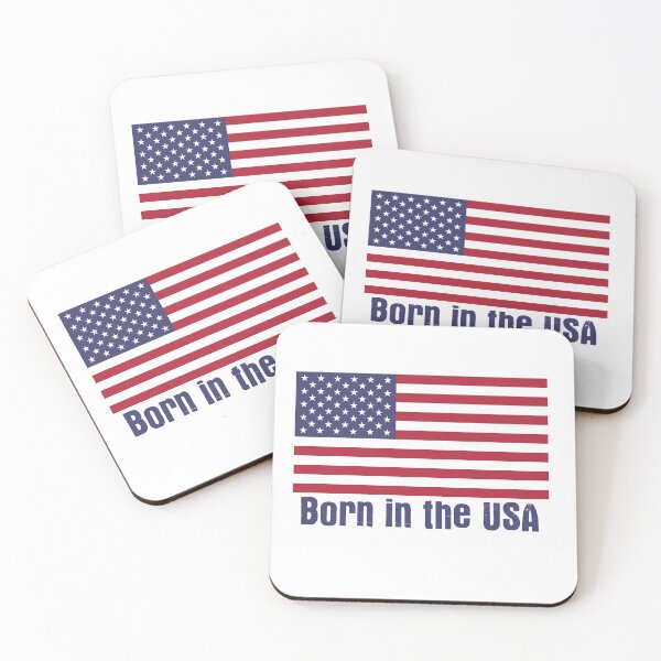 Item preview, Born in the USA Flag T-Shirt American Sticker designed and sold by deanworld.