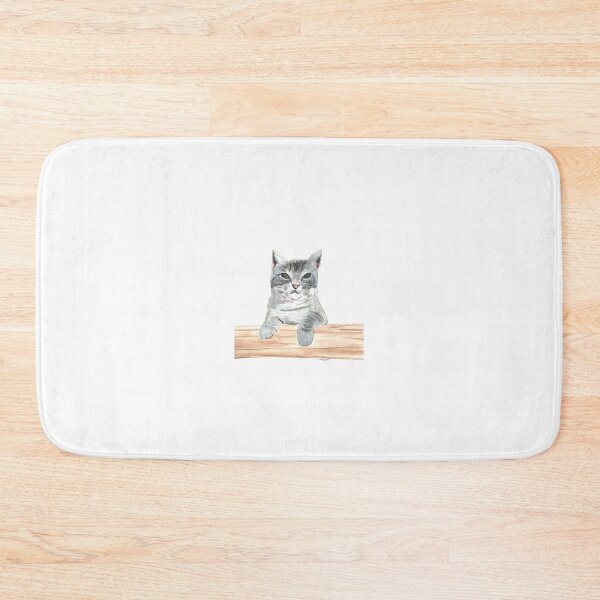 Item preview, Grey cat watercolor designed and sold by Monika Howarth.