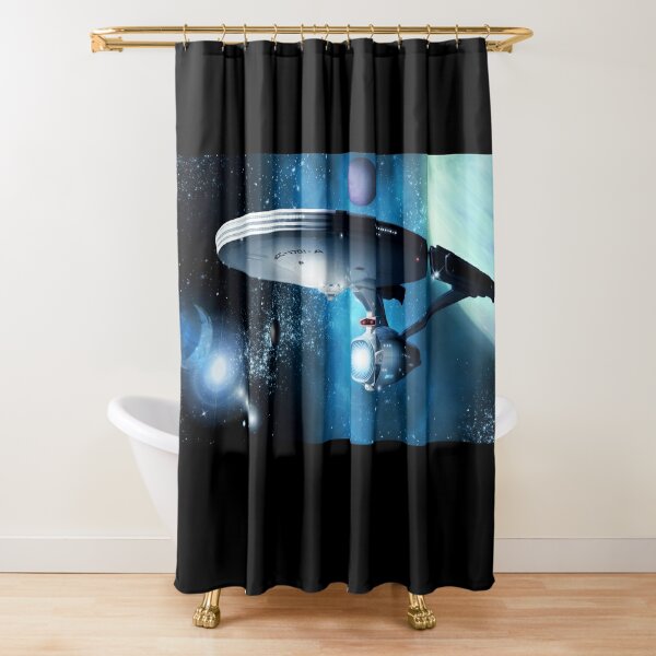 Enterprise A - Where Silence Has Lease Shower Curtain