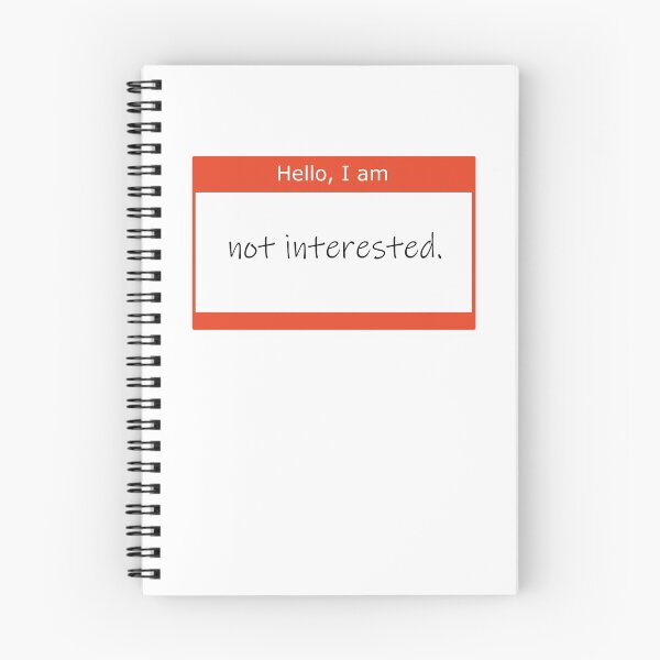 Item preview, Hello, I am not interested nametag designed and sold by annareneetion.