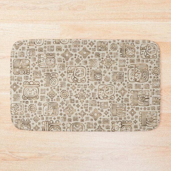 Item preview, Mayan glyphs and ornaments pattern #1 designed and sold by k9printart.