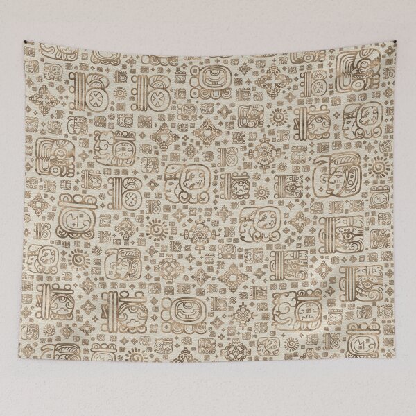 Item preview, Mayan glyphs and ornaments pattern #1 designed and sold by k9printart.