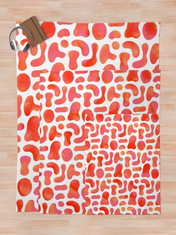 Thumbnail 5 of 6, Throw Blanket, Secluded Rouges - Blob Pattern designed and sold by Sheldon Stewart.
