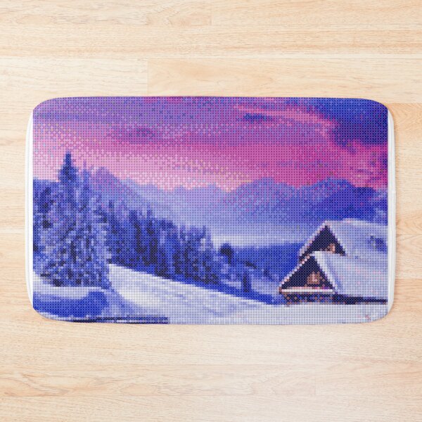 Item preview, Pixelated winter Scene designed and sold by Hvll1116.