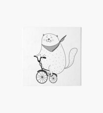 Bike cat Art Board Print