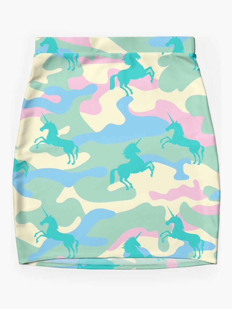 Colorful on sale camouflage skirt