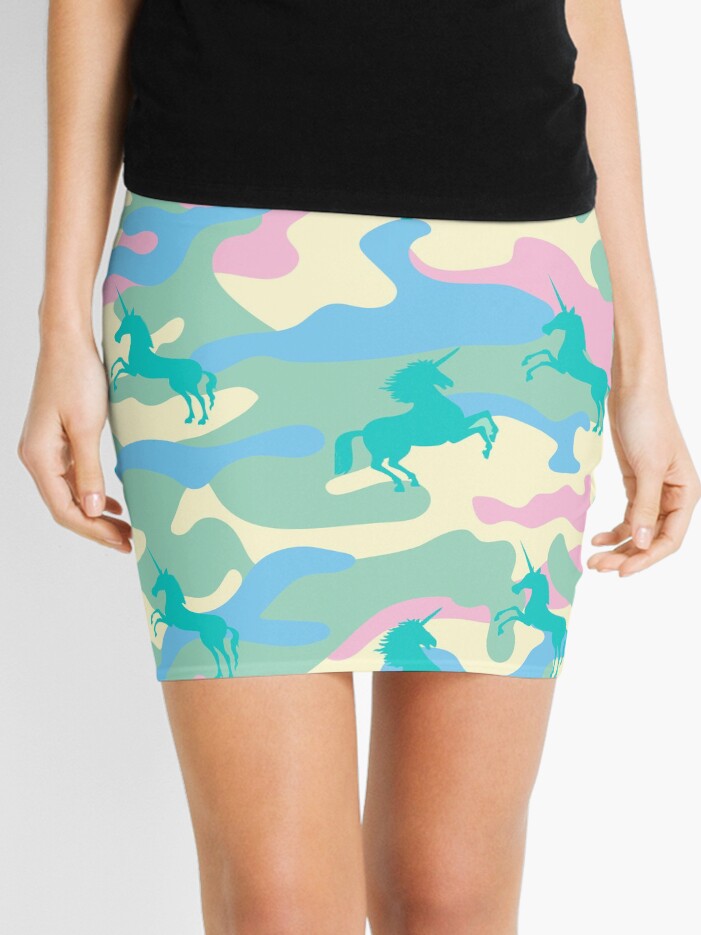 Colorful camouflage outlet skirt