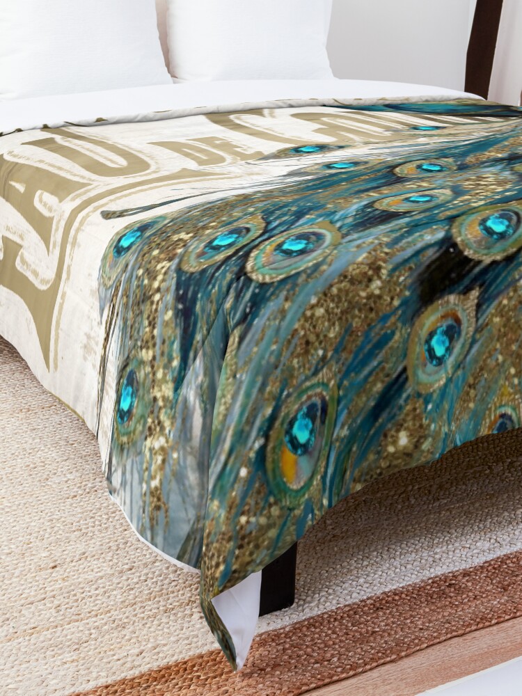 Alternate view of Peacock Jewels Comforter