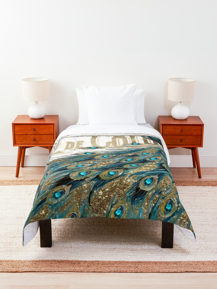 Alternate view of Peacock Jewels Comforter