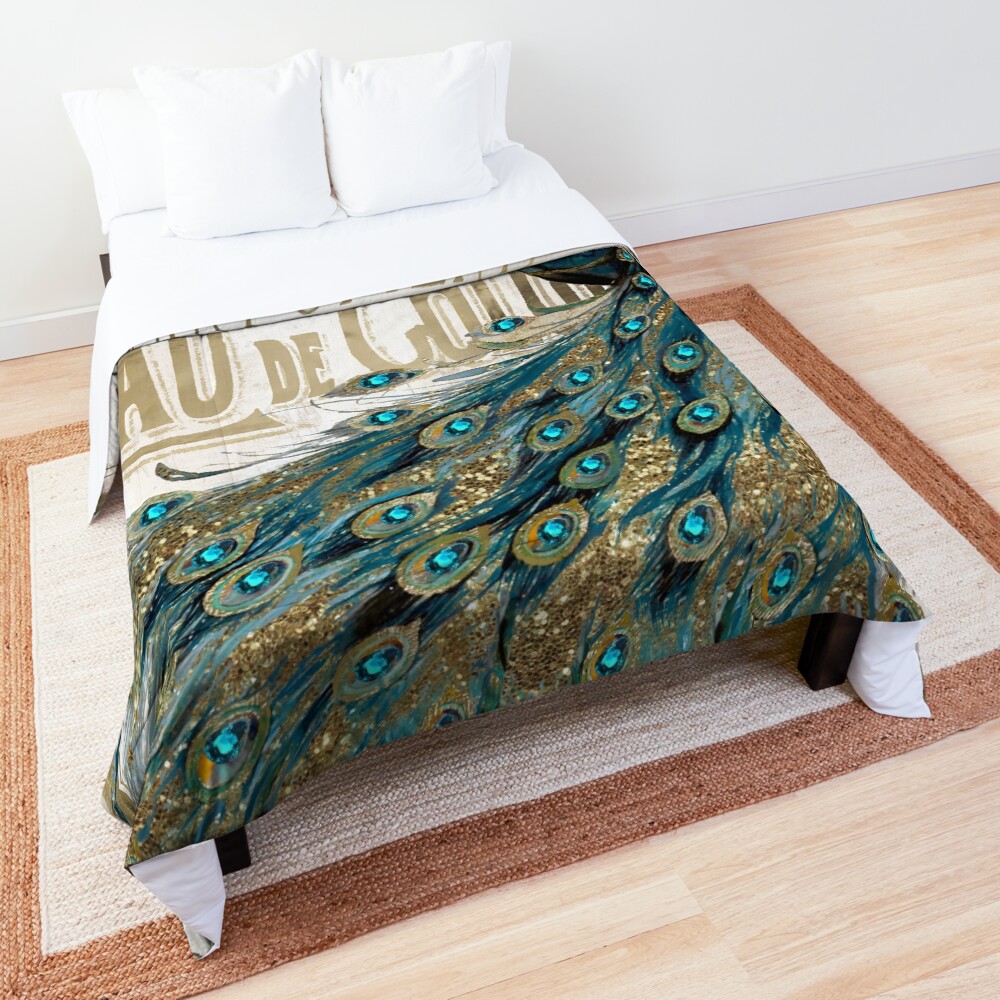 Peacock Jewels Comforter