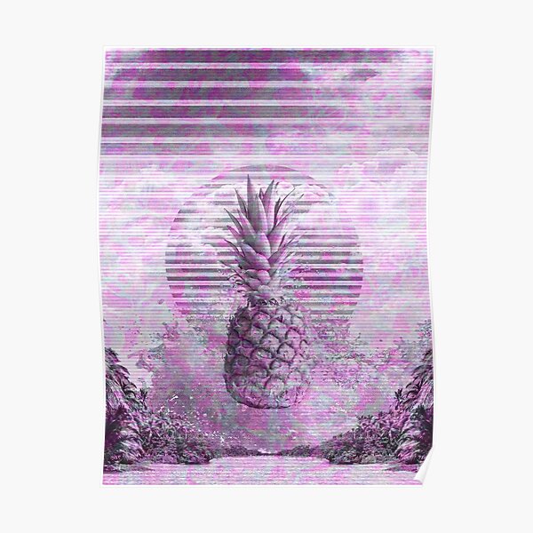 "Play" Series - Vaporwave Island Poster