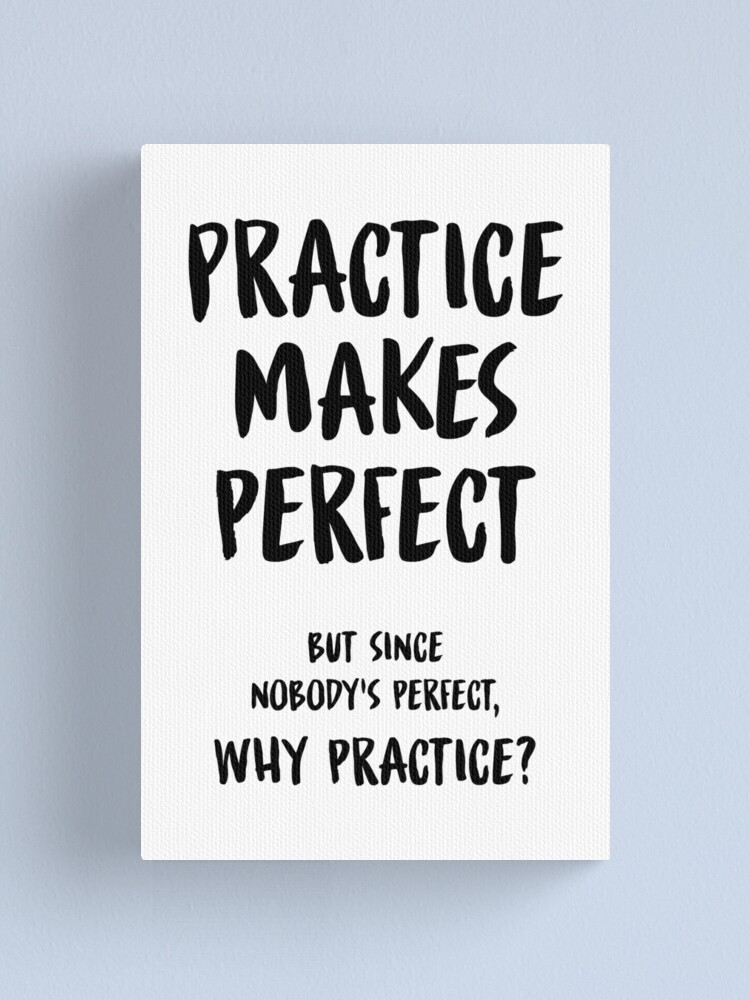 Naumovski Practice Makes Perfect Funny Sarcastic Quote T-Shirt