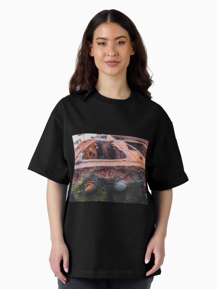 Thumbnail 2 of 7, Oversized T-Shirt, Rust  designed and sold by bywhacky.
