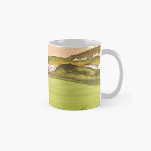 Vista previa del artículo con la obra «Campo de golf Royal Portrush quinto hoyo», diseñado y vendido por William Holkham.