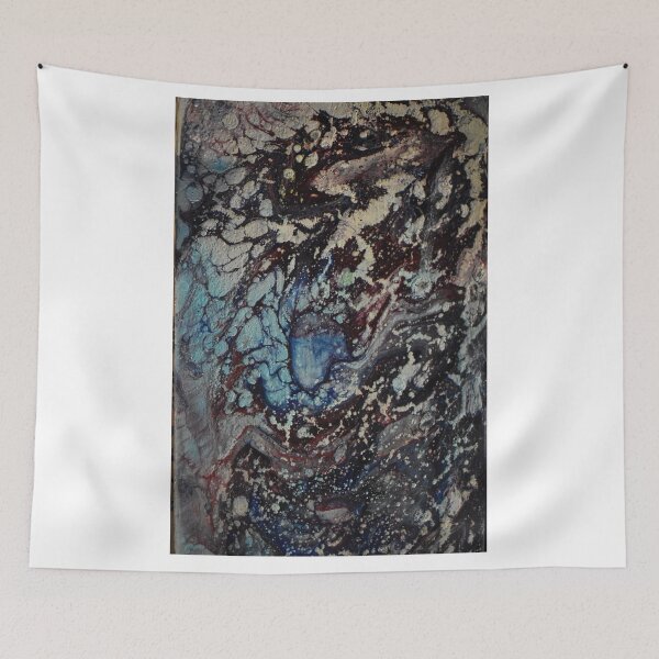 Item preview, darkness, acrylic pour designed and sold by myatticstudio.