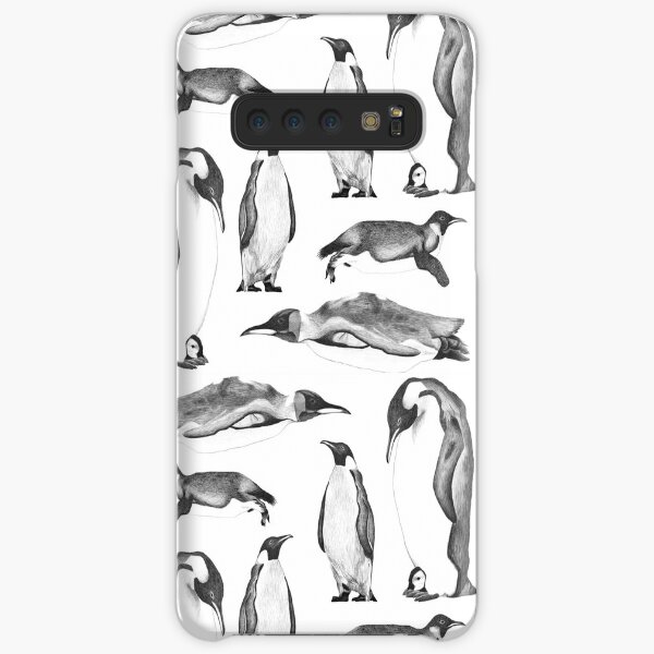 Emperor penguins black Samsung Galaxy Snap Case