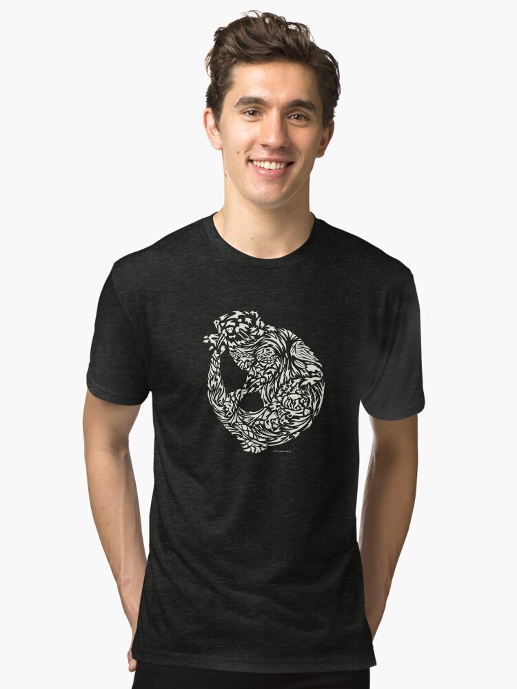 Alternate view of Otter Tri-blend T-Shirt