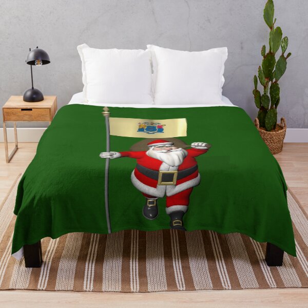 Item preview, Santa Claus With Flag Of New Jersey designed and sold by Mythos57.