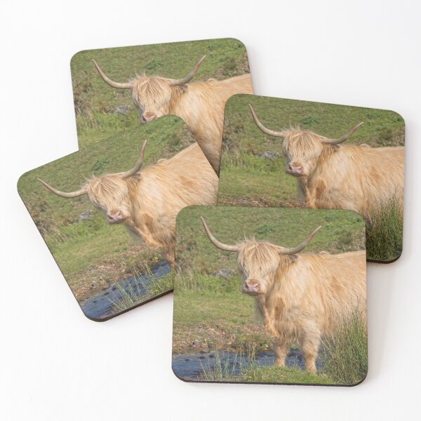Item preview, Highland Cow At A Stream designed and sold by rawshutterbug.
