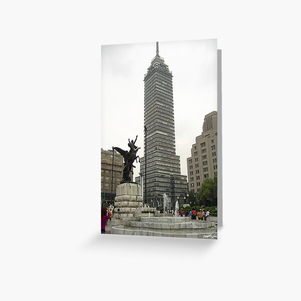 La Torre Latinoamericana desde Bellas Artes Greeting Card