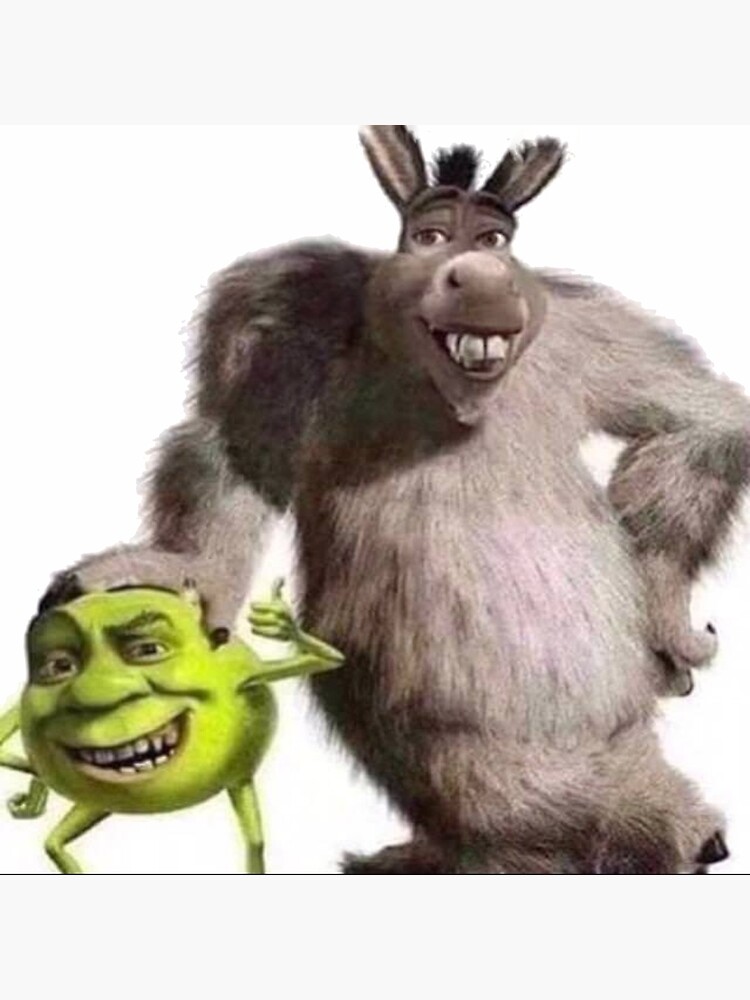 Shrek And Donkey Meme Posters Redbubble