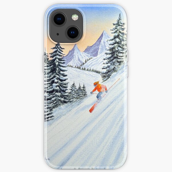 Skiing - The Clear Lady Leader iPhone Soft Case