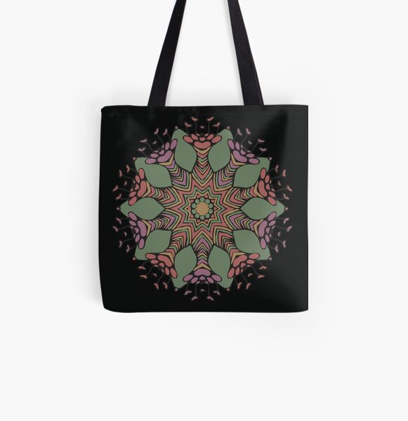 Abstract Flowerhead 4 All Over Print Tote Bag