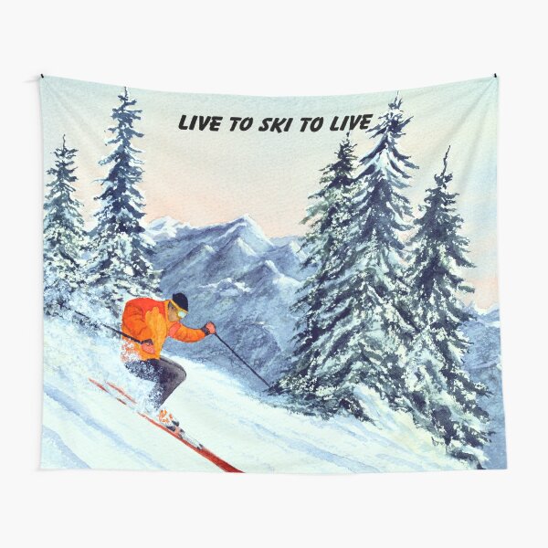Item preview, LIVE TO SKI TO LIVE  designed and sold by William Holkham.